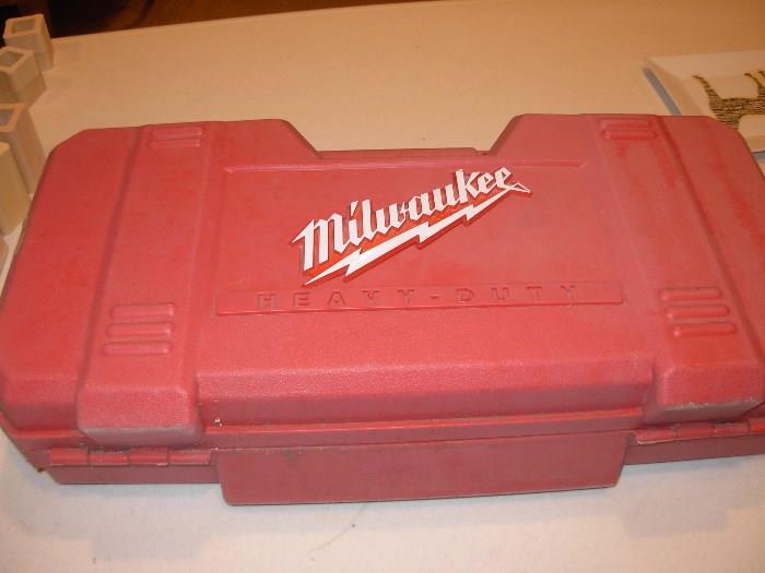 Milwaukee saw zall with hard case and extra blades