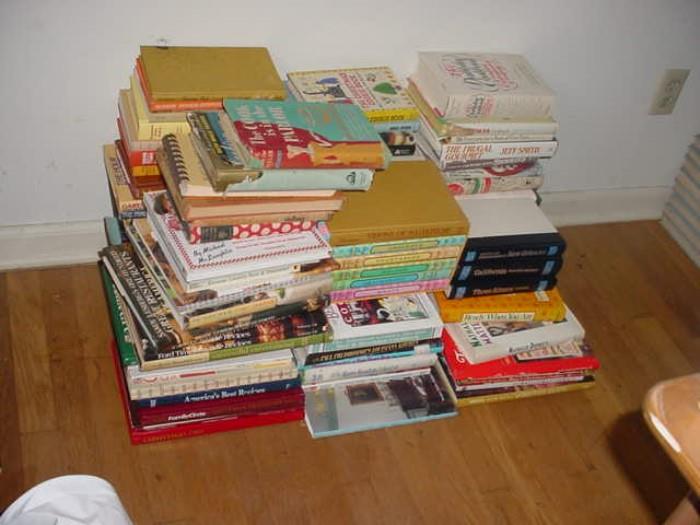 "Some" of the over 600 cookbooks