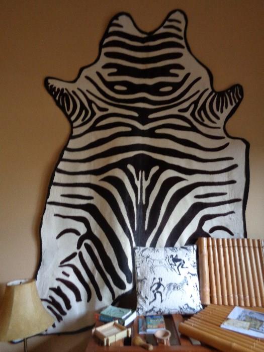 genuine zebra skin