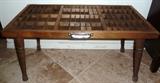 Antique Original Wood Printers Type Tray Table