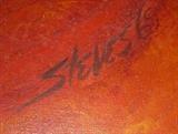 Canvas Art Painting Artist Signed, Steves '69