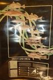 Large "Trout and Dum" Saltwater Fish Poster