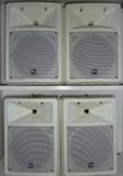 Set of 4 White ElectroVoice EV Two-Way Speakers -  70V