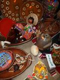 Vintage Mexican items - most with Orange stickers - that means 50% off