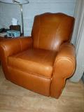 Barca Lounger tan leather recliner