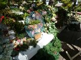 Lots of garlands, silk flowers, ribbons (owner was a florist)