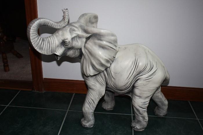 Porcelain Elephant / Large / Heavy