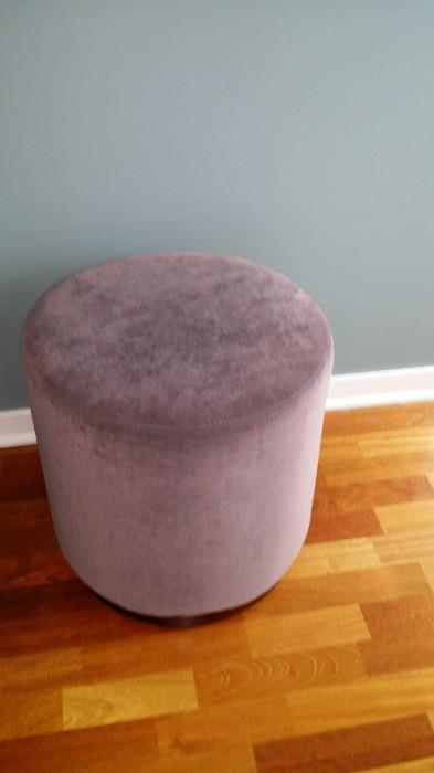 One of a pair of ottomans