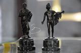 Miniature bronze classical figures