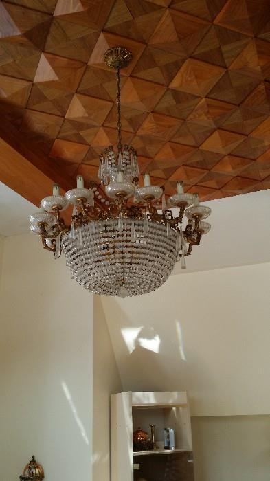 One of a pair of Chandeliers