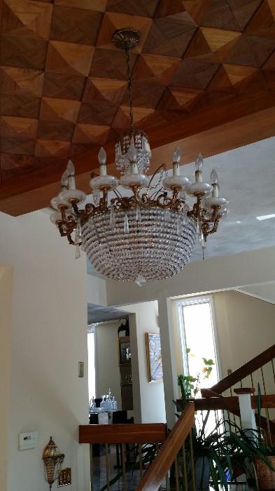 One of a pair of Chandeliers