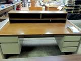 Large metal desk