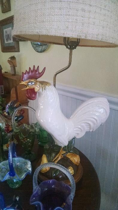 COUNTRY FARM ROOSTER LAMP