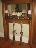 Small lamps for bathrooms and vanities, mantle not for sale