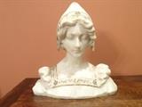 Marble Bust "The Goose Girl from Grim's Fairy Tale"