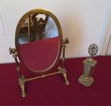 Mirror and perfume bottle