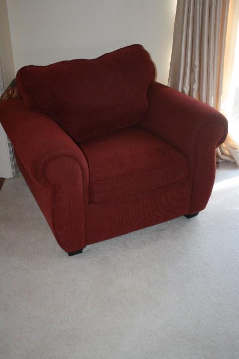 MACY 'S CHAIR WITH MATCHING OTTOMAN