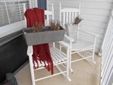 pair of outdoor rocking chairs