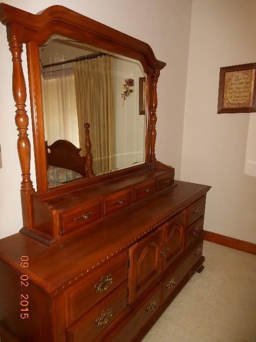 matching triple dresser and mirror