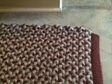 Woven Wool Rug: 15‘x12’ Wool, Olive, Tan, Maroon, pad included, minor flaw
