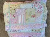 Pottery Barn full/queen bedding: Patchwork quilt and 2 standard shams
