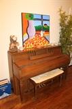 Cable-Nelson upright piano with bench