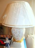 Pair of Belleek table lamps