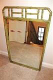 Vintage faux-bamboo mirror