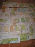 Restricted sectional aeronautical charts from the early 1940's