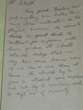 A personal letter to Lt. Shull