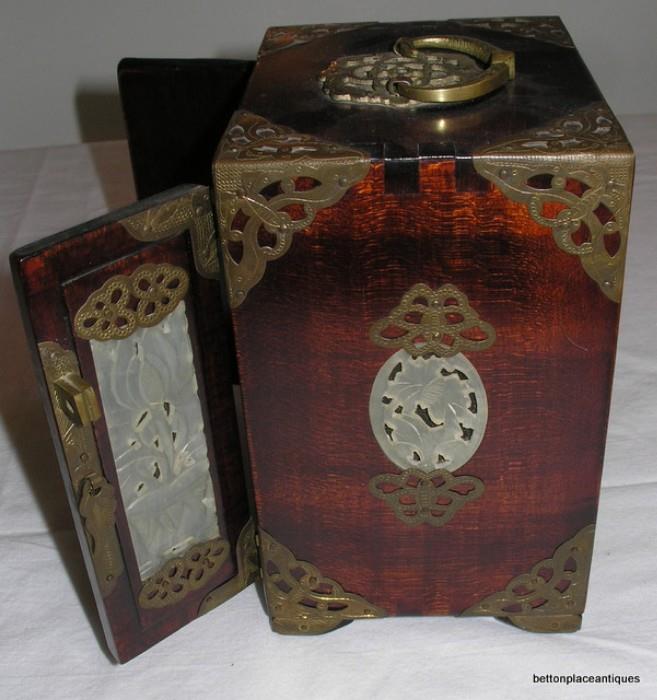 Side view of Asian Trinket box
