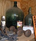 Large bottle and more..The large bottle is 17 1/2 inches tall, and 42 inches in circumference