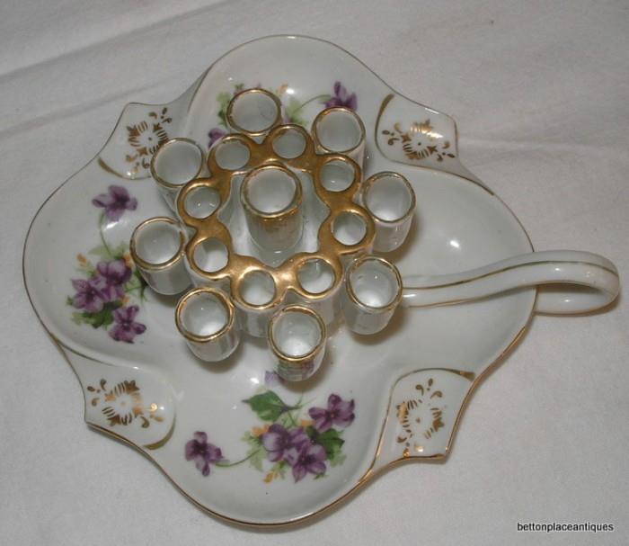 Violet Candle Dish
