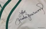 Trisha Yearwood autograph on baseball uniform