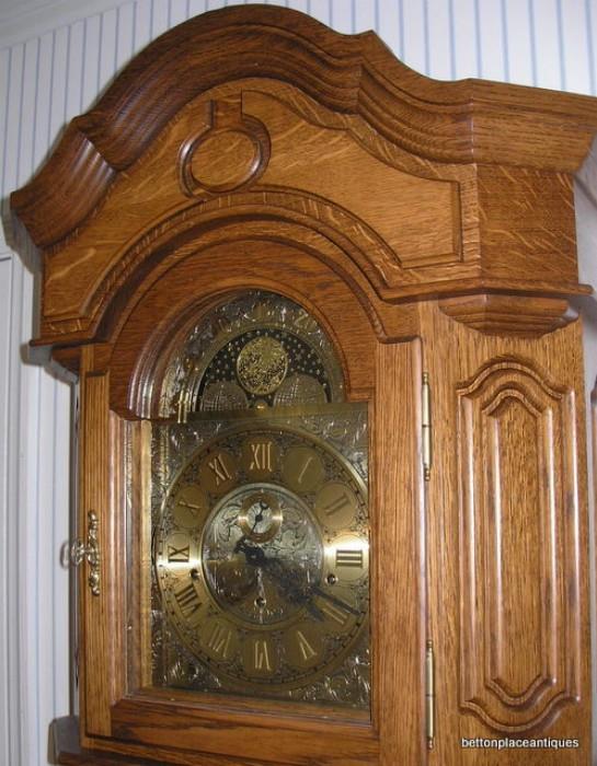Top of the Baden Baden German Black Forest Grandfather clock....just a wonderful chime on this clock and it works perfectly