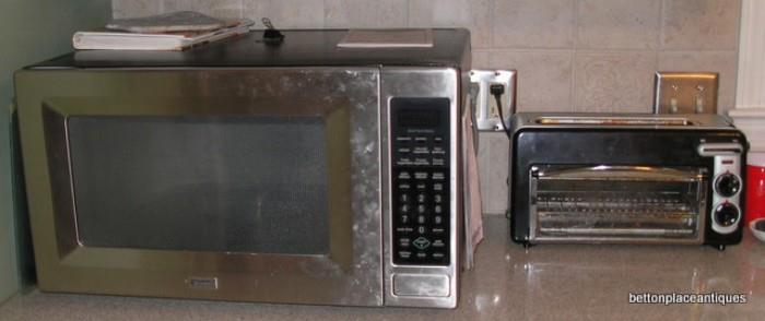 Microwave and oven