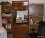 Oak Sauder Entertainment Center, again comes apart for removal