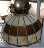 Large slag glass shade