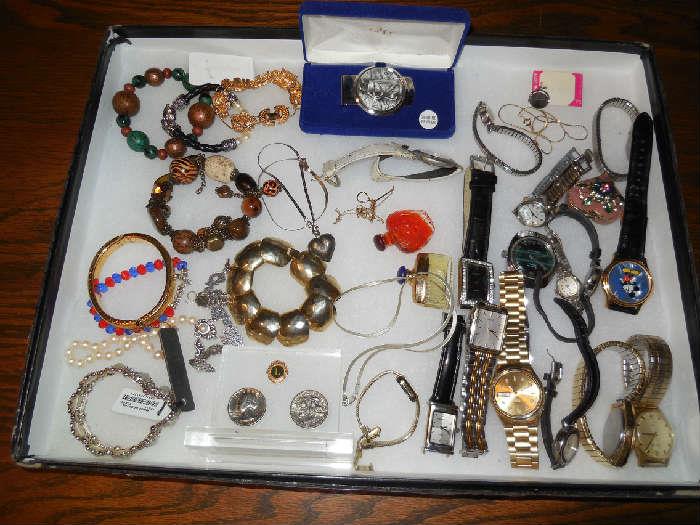 Costume Jewelry and watches