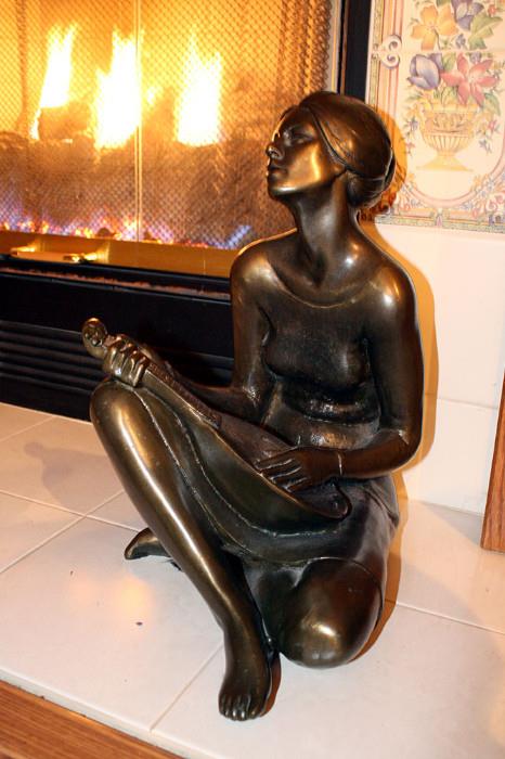 Solid bronze sculpture by Bernadette Zachara-Marcos  www.sculptorsguildofmichigan.org                             This statue will not be half off the second day.