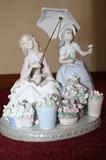 Lladro #5537 Vendiendo Flores "Flowers for sale" This piece was purchased in Italy in the early 1990's. Designed by Jose Puche in 1989. This piece was retired in 2001.