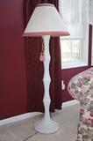 Wicker floor lamp