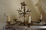 Brass chandelier