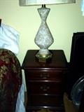 end table and lamp