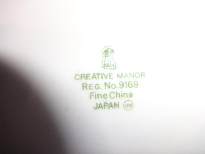 creative manor  re. no. 9169 fine china