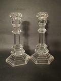 Pair of Crystal Candlestick holders by Tiffany & Co.