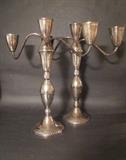 Sterling Silver Candelabras 