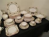 The selection of pieces of the china by Crown Ducal, pattern A1476 made during the 1920's up to 1938.