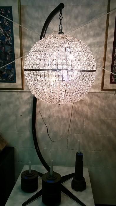 AHHH! When's the last time you had the chance to buy such a wonderful hanging crystal ball floor lamp thing? I knooooooow!