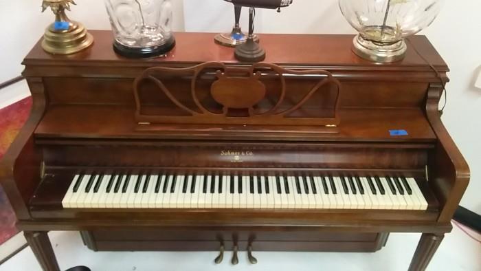 What is an estate sale without a piano? Well, here ya go! This is a Sohmer & Co. original, from Nu Yawk City, includes the matching bench.